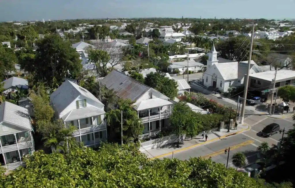 House rooftops in Key West, Florida - Lindholm Exteriors